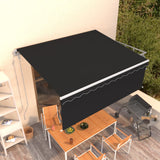 Auvent automatique rétractable avec store 4x3 m Anthracite