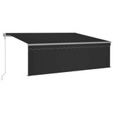 Auvent automatique rétractable avec store 4x3 m Anthracite