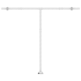 Auvent automatique capteur de vent/LED 300x250 cm Bleu et blanc