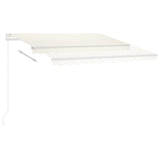 Auvent automatique avec capteur de vent et LED 300x250 cm Crème