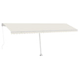 Einziehbare manuelle Markise mit LED 600x300 cm Creme