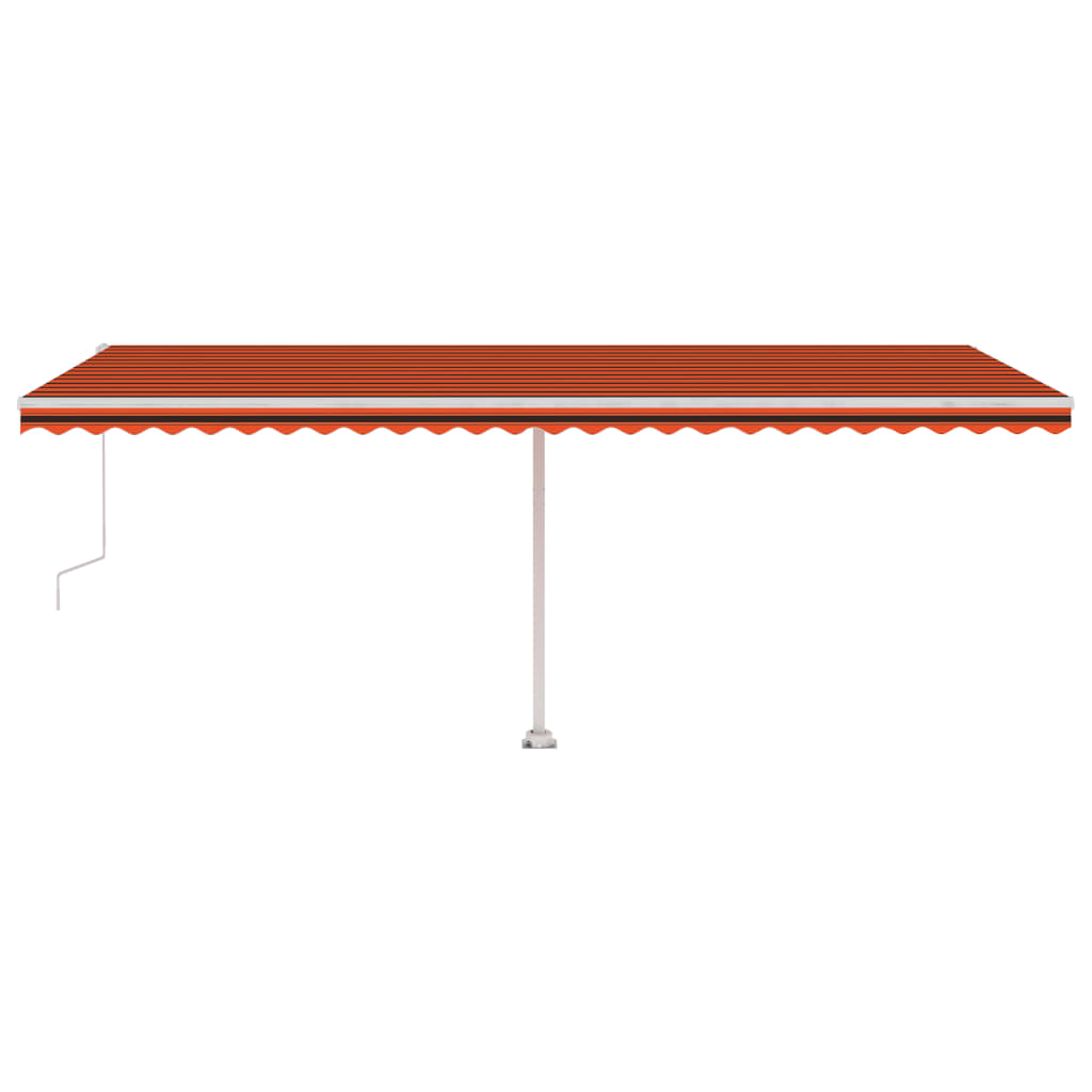 Automatische freistehende Markise 600x300 cm Orange/Braun