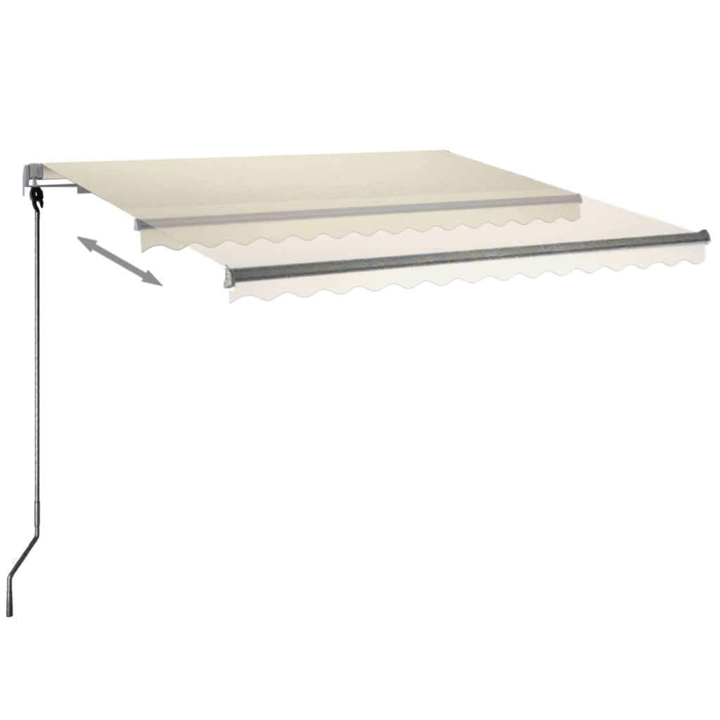 Automatische Markise mit Windsensor und LED 300x250 cm Creme