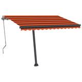 Automatischer Markisen-Windsensor/LED 300x250 cm Orange/Braun