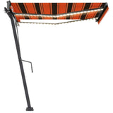 Automatischer Markisen-Windsensor/LED 300x250 cm Orange/Braun