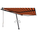 Auvent automatique sur pied 400x300 cm Orange/marron