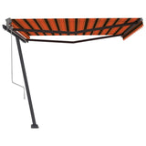 Auvent automatique sur pied 400x300 cm Orange/marron