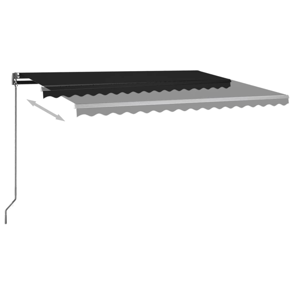 Auvent automatique sur pied 450x300 cm Anthracite