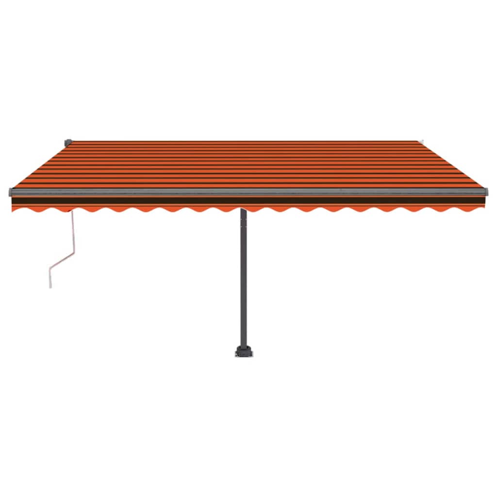 Auvent automatique sur pied 450x300 cm Orange/marron