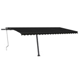 Auvent automatique et capteur de vent/LED 500x300 cm Anthracite