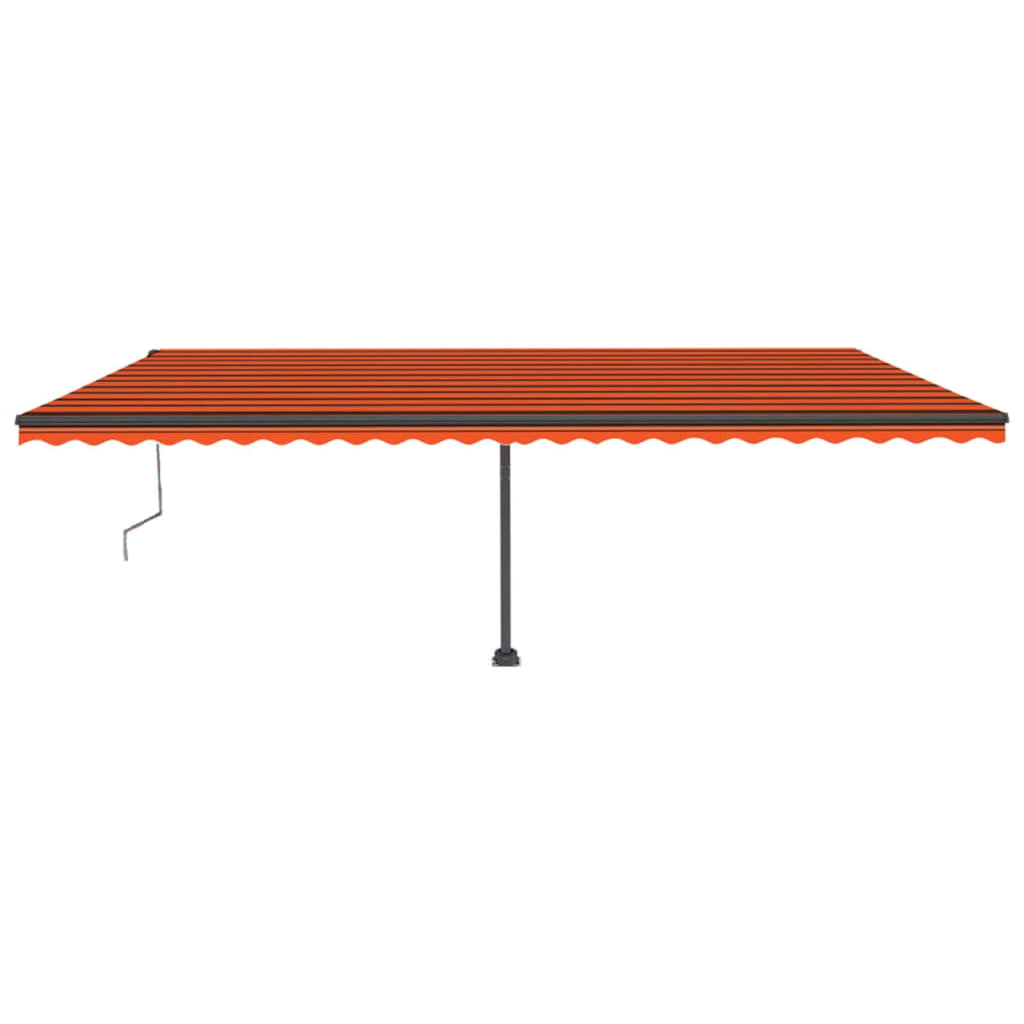 Auvent automatique sur pied 600x300 cm Orange/marron