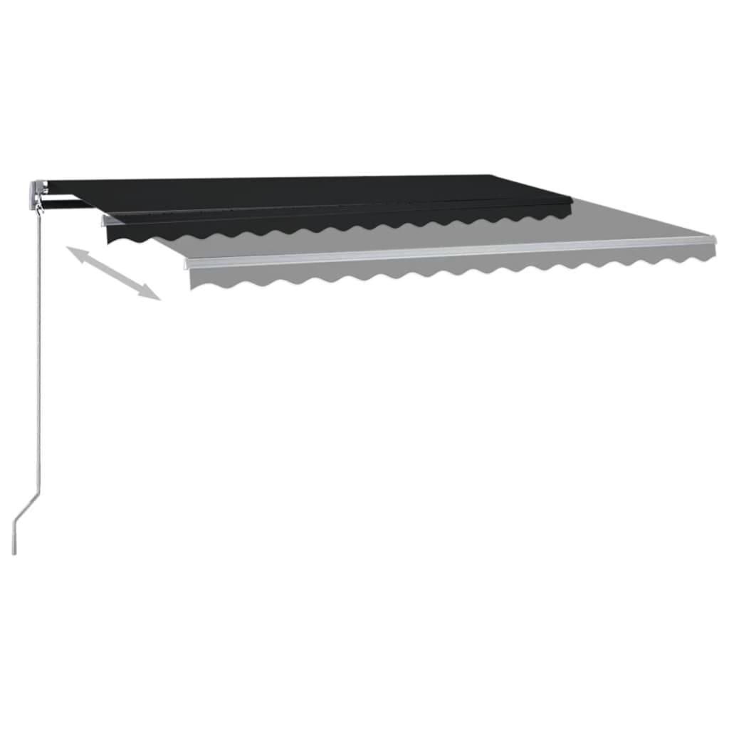 Auvent automatique sur pied 400x350 cm Anthracite