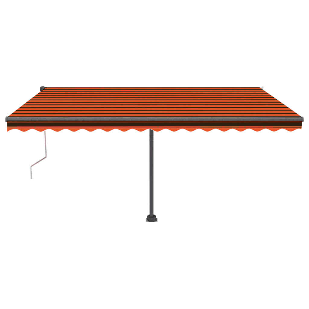 Automatischer Markisen-Windsensor LED 450x350 cm Orangebraun