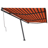 Auvent automatique sur pied 600x350 cm Orange/marron