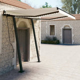 Manual retractable awning with LED 3x2.5 m Cream