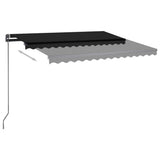 Automatic awning with wind sensor and LED 3x2.5 m Anthracite