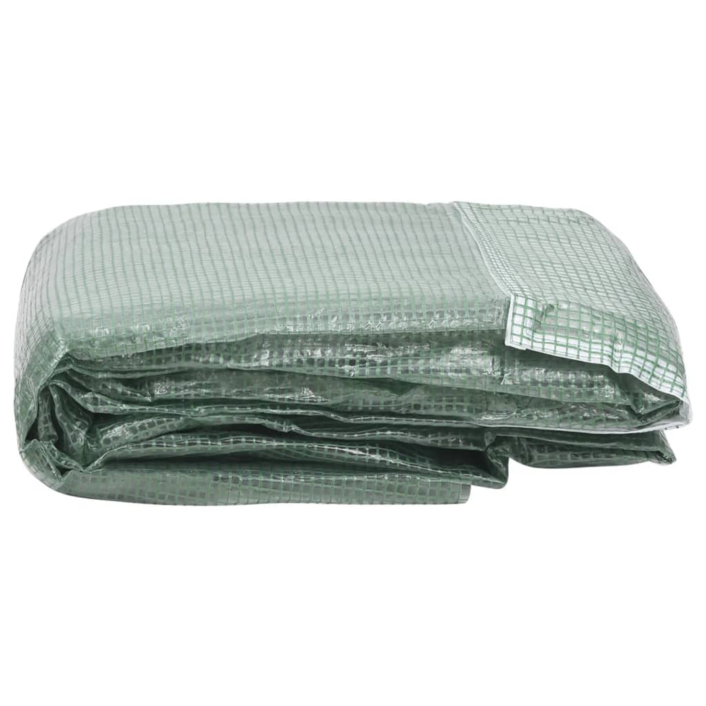 Greenhouse replacement cover (32 m²) 400x800x200 cm Green