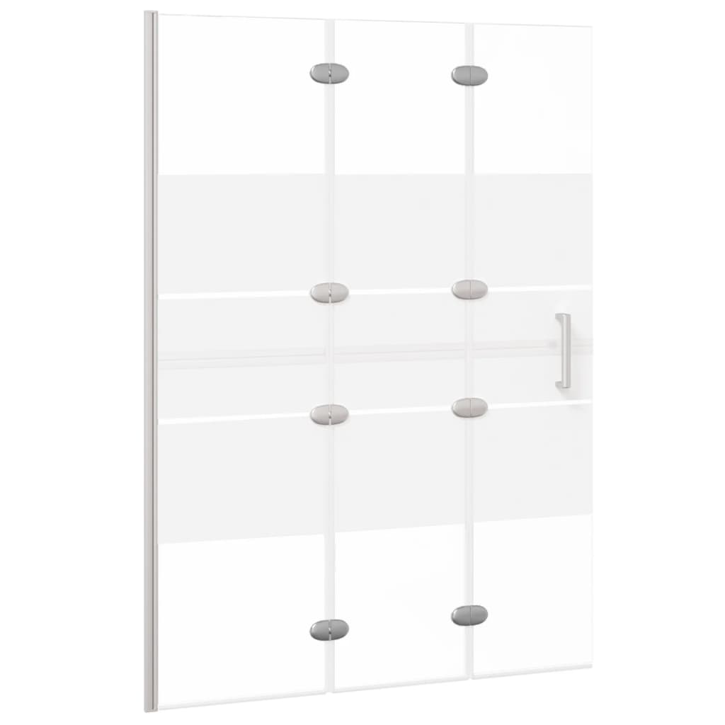 Faltbare Duschkabine ESG 100x140 cm Weiß