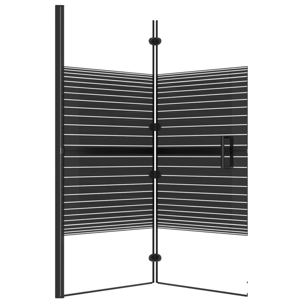 Cabine de douche pliable ESG 120x140 cm Noir