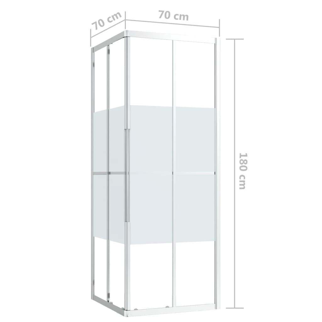 ESG-Duschkabine 70x70x180 cm