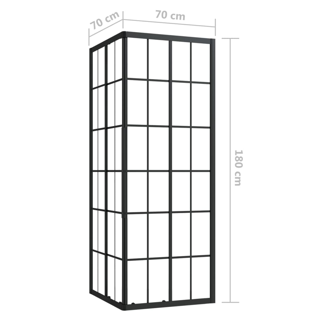 ESG-Duschkabine 70x70x180 cm