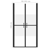 ESG half-frosted shower door (98-101)x190 cm