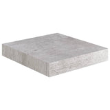 Étagères murales flottantes 4 pcs gris béton 23x23,5x3,8 cm MDF