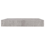 Étagères murales flottantes 4 pcs gris béton 23x23,5x3,8 cm MDF