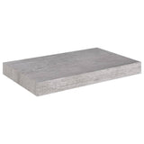 Étagère murale flottante gris béton 40x23x3,8 cm MDF