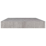 Étagères murales flottantes 2 pcs gris béton 40x23x3,8 cm MDF