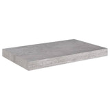 Étagères murales flottantes 2 pcs gris béton 50x23x3,8 cm MDF