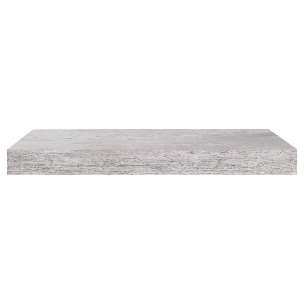 Étagères murales flottantes 4 pcs gris béton 50x23x3,8 cm MDF