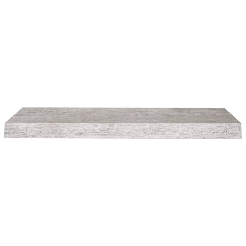 Étagère murale flottante gris béton 60x23,5x3,8 cm MDF