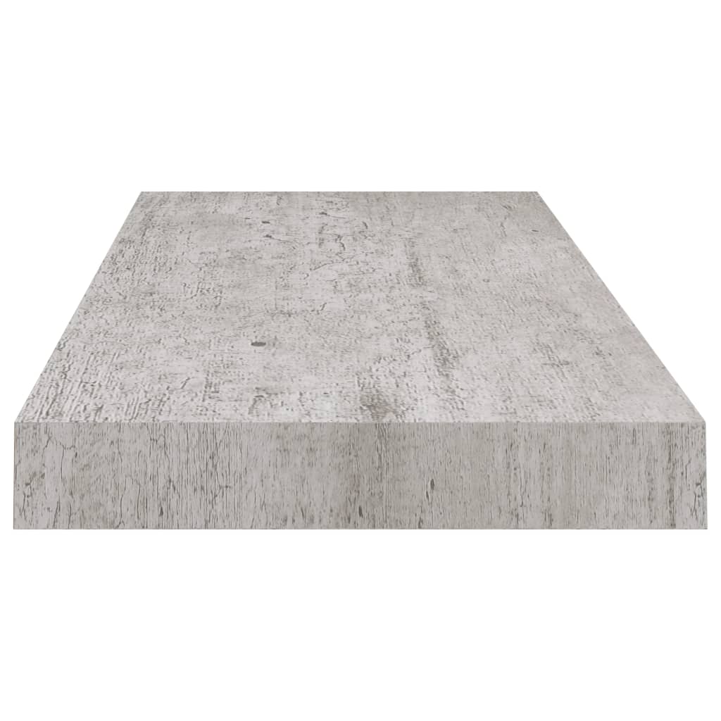 Étagère murale flottante gris béton 60x23,5x3,8 cm MDF