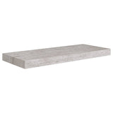 Étagères murales flottantes 2 pcs gris béton 60x23,5x3,8 cm MDF