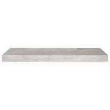 Étagères murales flottantes 2 pcs gris béton 60x23,5x3,8 cm MDF