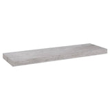 Étagère murale flottante Gris béton 80x23,5x3,8 cm MDF