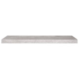 Étagère murale flottante Gris béton 80x23,5x3,8 cm MDF