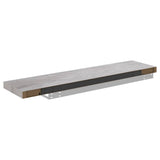 Étagère murale flottante Gris béton 90x23,5x3,8 cm MDF