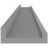 Étagères murales 4 pcs Gris 100x9x3 cm