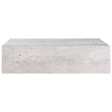 Étagère à tiroir murale Gris béton 40x23,5x10 cm MDF