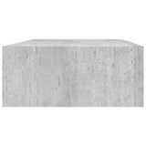 Étagère à tiroir murale Gris béton 40x23,5x10 cm MDF