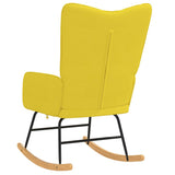 Chaise à bascule Jaune moutarde Tissu