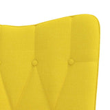 Chaise à bascule Jaune moutarde Tissu