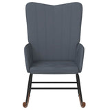 Dark Grey Velvet Rocking Chair