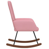 Chaise à bascule Rose Velours