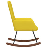 Chaise à bascule Jaune moutarde Velours