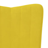 Chaise à bascule Jaune moutarde Velours