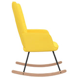 Chaise à bascule Jaune moutarde Tissu