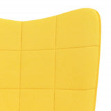 Chaise à bascule Jaune moutarde Tissu